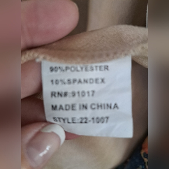 Anthropologie Solitaire Faux Suede Floral Open Front Jacket Women's Size Large - Picture 5 of 9